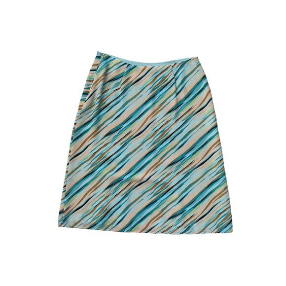 Villager two piece wrap top and skirt set 70s retro print womens medium size 8 - Picture 4 of 9